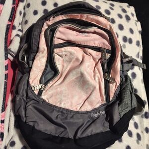 High Sierra Women's Backpack in Pink and Gray